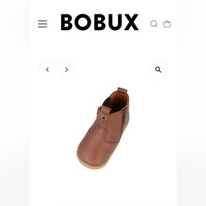 Bobux Brown shearling Chelsea Kids Boots